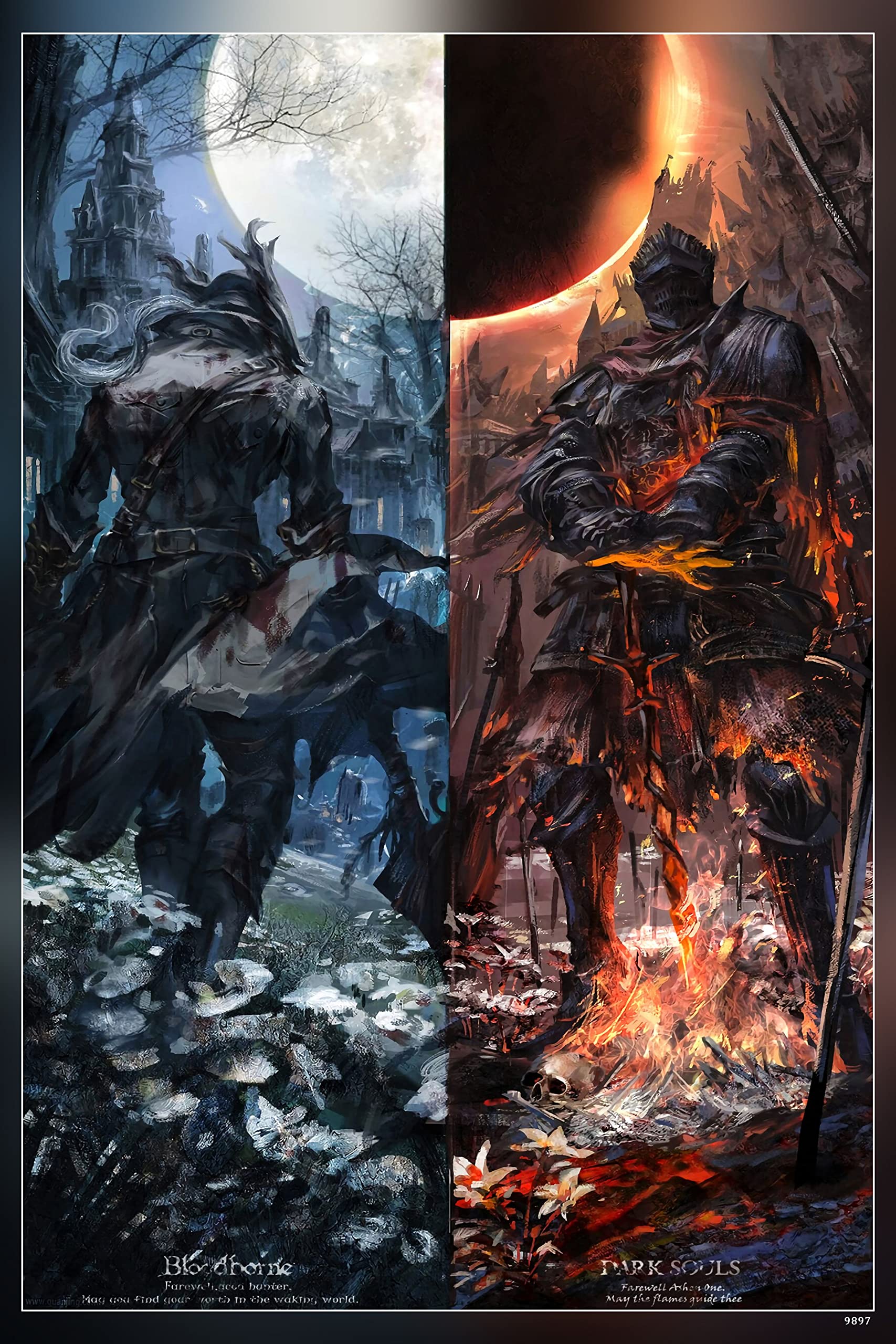 Poster Villa Fantasy Art Artwork Bloodborne Dark Souls Video Game
